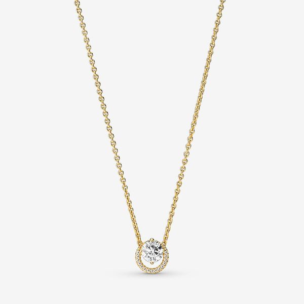 gold plated round halo pendant necklace for pandora real sterling wedding party jewelry for women girlfriend gift designer chain necklaces w, Silver
gold plated round halo pendant necklace for pandora real sterling wedding party jewelry for women girlfriend gift designer chain necklaces w, Silver