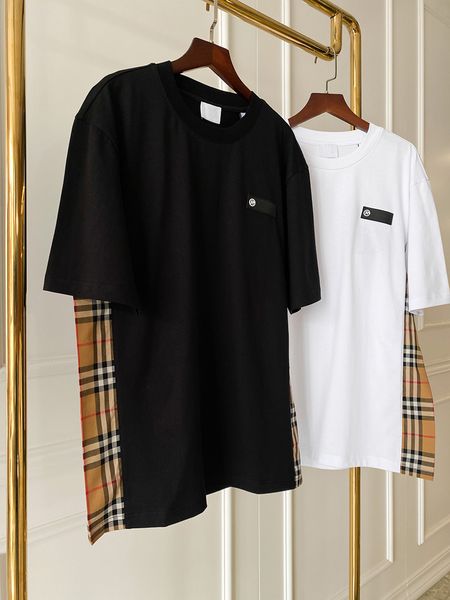 2023 men's t-shirt cool shirts plaid cut cotton loose short sleeve black white t-shirt luxury designer famous fashion size s-xxl, White;black
2023 men's t-shirt cool shirts plaid cut cotton loose short sleeve black white t-shirt luxury designer famous fashion size s-xxl, White;black