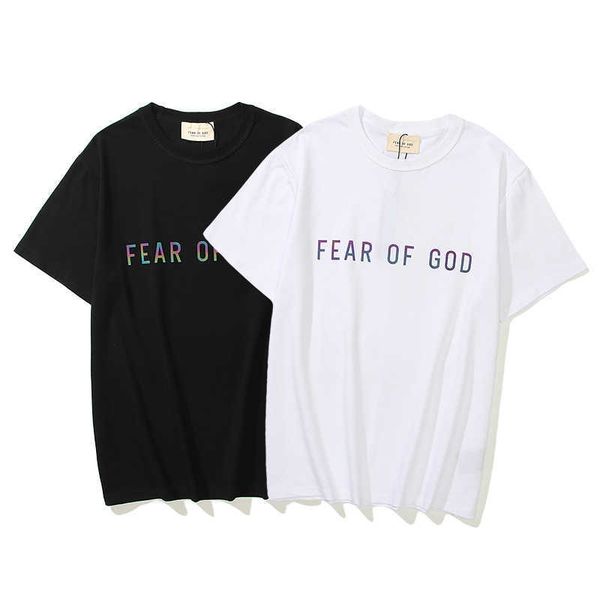essentialls t shirt for men women fg sport tshirt commemorative colorful letter reflective short sleeve summer couple loose top, White;black
essentialls t shirt for men women fg sport tshirt commemorative colorful letter reflective short sleeve summer couple loose top, White;black