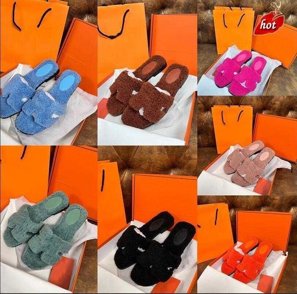 luxury lamb wool slippers letter h designer shoes plush autumn winter flat bottom sandal solid color fur fluffy slippers women leisure h lou
luxury lamb wool slippers letter h designer shoes plush autumn winter flat bottom sandal solid color fur fluffy slippers women leisure h lou