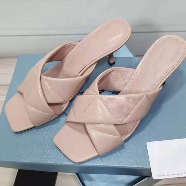 pink 65mm leather mules slides sandals slippers heels slip on stiletto heeled open toe shoes cross women's luxury designer outsole even, Black
pink 65mm leather mules slides sandals slippers heels slip on stiletto heeled open toe shoes cross women's luxury designer outsole even, Black