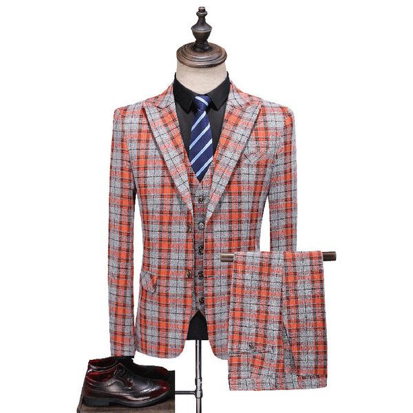 men's suits blazers men boutique plaid suits sets groom wedding dress suits formal wear suits business 3p sets jacketspantsvest s-5xl 2, White;black
men's suits blazers men boutique plaid suits sets groom wedding dress suits formal wear suits business 3p sets jacketspantsvest s-5xl 2, White;black