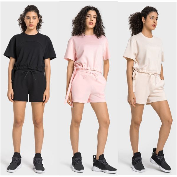 ll yoga outfits short pants shorts short sleeve shirt two pieces womens running ladies sportswear girls exercise fitness wear elastic suit
ll yoga outfits short pants shorts short sleeve shirt two pieces womens running ladies sportswear girls exercise fitness wear elastic suit