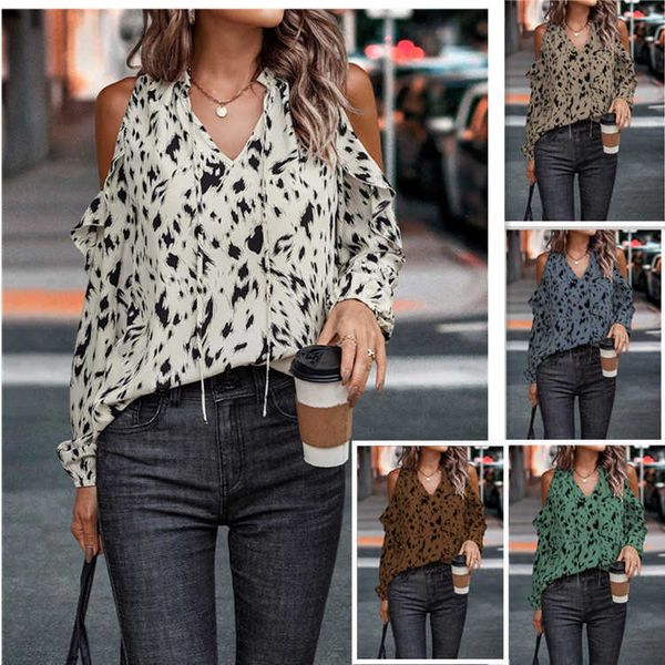 2023 spring and summer fashion new women's off-shoulder ruffle long sleeve v-neck loose pullover, White
2023 spring and summer fashion new women's off-shoulder ruffle long sleeve v-neck loose pullover, White