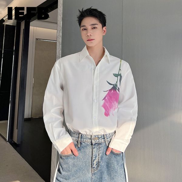 men's casual shirts iefb rose printing long sleeve shirt male casual loose fashion lapel single breasted spring men's clothing 9a7, White;black
men's casual shirts iefb rose printing long sleeve shirt male casual loose fashion lapel single breasted spring men's clothing 9a7, White;black