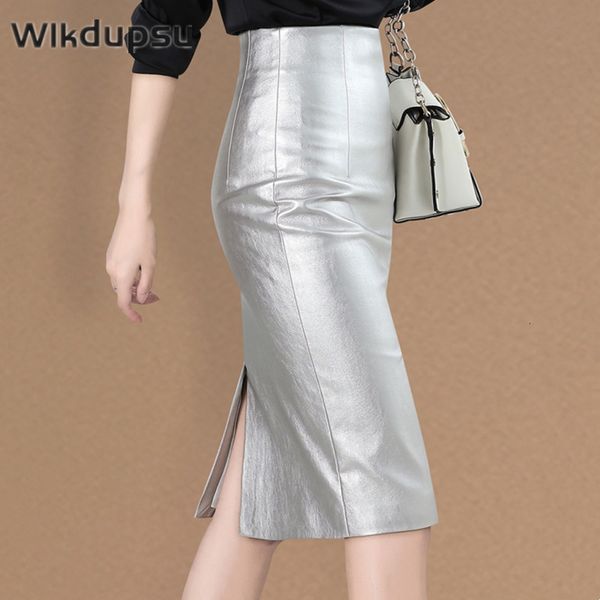 skirts women leather slit pencil office ladies skirt fall autumn streetwear high waist silver bodycon midi skirts 230322, Black
skirts women leather slit pencil office ladies skirt fall autumn streetwear high waist silver bodycon midi skirts 230322, Black