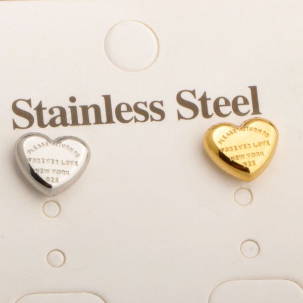 classic style women heart studs cute size luxury letter stainless steel earrings wedding party gifts wholesale, Golden;silver
classic style women heart studs cute size luxury letter stainless steel earrings wedding party gifts wholesale, Golden;silver