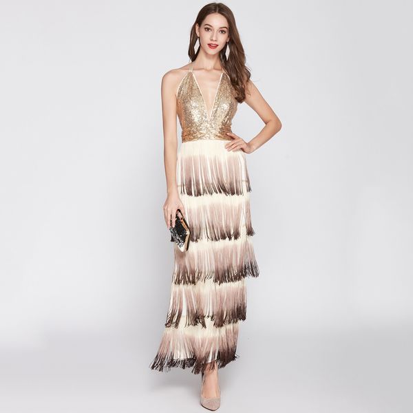 party dresses summer dress deep v sequin backless gradient tassel long evening dress annual ball party dress 230322, White;black
party dresses summer dress deep v sequin backless gradient tassel long evening dress annual ball party dress 230322, White;black