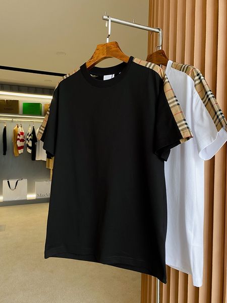 2023 men's t-shirt side plaid panel cotton loose round neck short sleeve t-shirt luxury designer famous fashion size s-xxl, White;black
2023 men's t-shirt side plaid panel cotton loose round neck short sleeve t-shirt luxury designer famous fashion size s-xxl, White;black