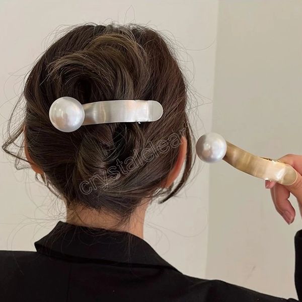 fashion metal pearl hair clip temperament grip clip hairpin hair styling tools women girls hair accessories barrette, Slivery;white
fashion metal pearl hair clip temperament grip clip hairpin hair styling tools women girls hair accessories barrette, Slivery;white