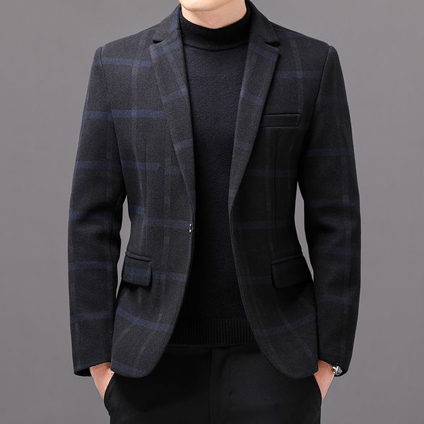 men's suits blazers brand clothing fashion men's casual business plaid slim fit suit jacket formal dress blazers jacket suit coat, White;black
men's suits blazers brand clothing fashion men's casual business plaid slim fit suit jacket formal dress blazers jacket suit coat, White;black