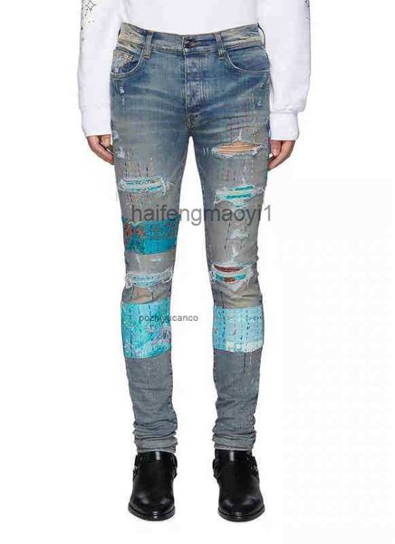 designer men jeans fog new patch cloth flower patchwork broken holes old washing jeans european and american tide brand poisons, Blue
designer men jeans fog new patch cloth flower patchwork broken holes old washing jeans european and american tide brand poisons, Blue