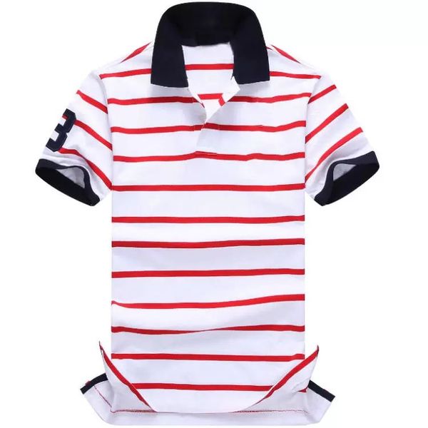 2023 summer new men polos 100% cotton men's sleeves casual fashion men's striped lapel polo shirt, White;black 
2023 summer new men polos 100% cotton men's sleeves casual fashion men's striped lapel polo shirt, White;black