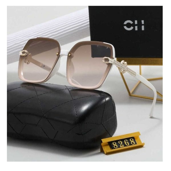 es 2023 new brand luxury channel square trendy women's sunscreen temperament polarized uv proof strong light glass travel sunglass, White;black
es 2023 new brand luxury channel square trendy women's sunscreen temperament polarized uv proof strong light glass travel sunglass, White;black