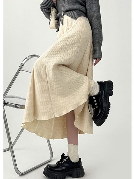 skirts spring summer korean fashion women a line high waist mid-long skirts female loose pleated skirt vintage elegant streetwear 230322, Black
skirts spring summer korean fashion women a line high waist mid-long skirts female loose pleated skirt vintage elegant streetwear 230322, Black