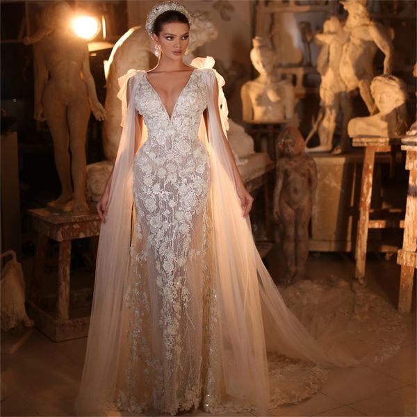 gorgeous mermaid wedding dresses v-neck 3d flower applicants sleeveless chapel gown custom backless made plus size bridal dress vestidos de, White
gorgeous mermaid wedding dresses v-neck 3d flower applicants sleeveless chapel gown custom backless made plus size bridal dress vestidos de, White
