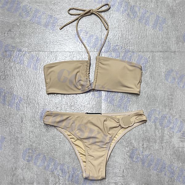 khaki halter bikini ladies swimsuit metal letter sign bathing suit womens split swimwear, White;black
khaki halter bikini ladies swimsuit metal letter sign bathing suit womens split swimwear, White;black