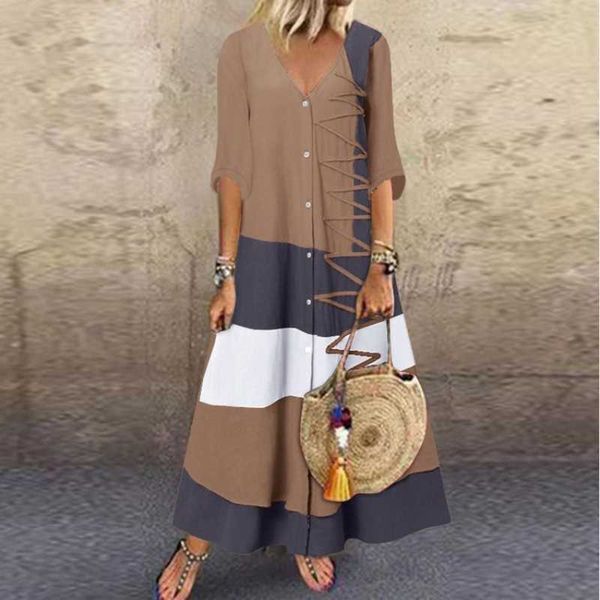 party dresses retro patchwork long shirt dress women summer casual v neck half sleeve loose maxi kaftan boho holiday sundress vestidos y2303, White;black
party dresses retro patchwork long shirt dress women summer casual v neck half sleeve loose maxi kaftan boho holiday sundress vestidos y2303, White;black