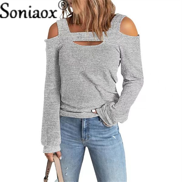 women s t shirt summer fashion women casual solid color off shoulder loose long sleeve cross square neck hollow out t shirt 230321, White
women s t shirt summer fashion women casual solid color off shoulder loose long sleeve cross square neck hollow out t shirt 230321, White