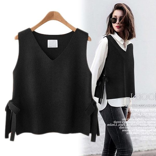 women's vests women vest spring and autumn short women's vest korean version of the wool vest women's belt with knit wild wea, Black;white
women's vests women vest spring and autumn short women's vest korean version of the wool vest women's belt with knit wild wea, Black;white