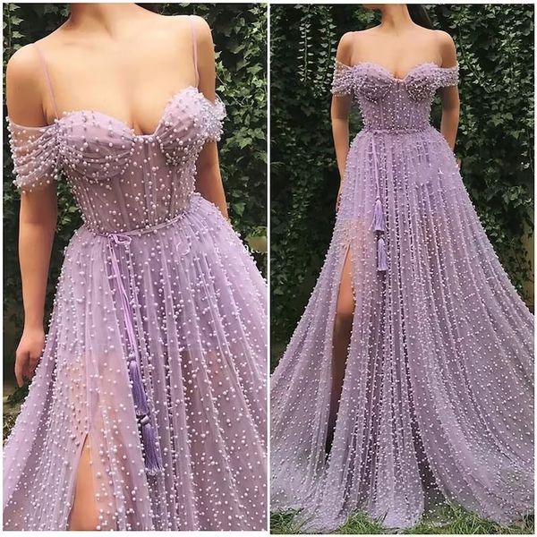 lilac pearl evening dresses off the shoulder prom dress tulle party wearing side split lace-up back, Black;red
lilac pearl evening dresses off the shoulder prom dress tulle party wearing side split lace-up back, Black;red