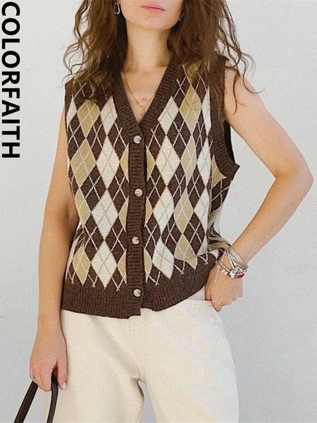 women's vests colorfaith sleeveless checkered waistcoat spring autumn women sweaters vintage korean fashion vest lady swv1388jx 230322, Black;white
women's vests colorfaith sleeveless checkered waistcoat spring autumn women sweaters vintage korean fashion vest lady swv1388jx 230322, Black;white