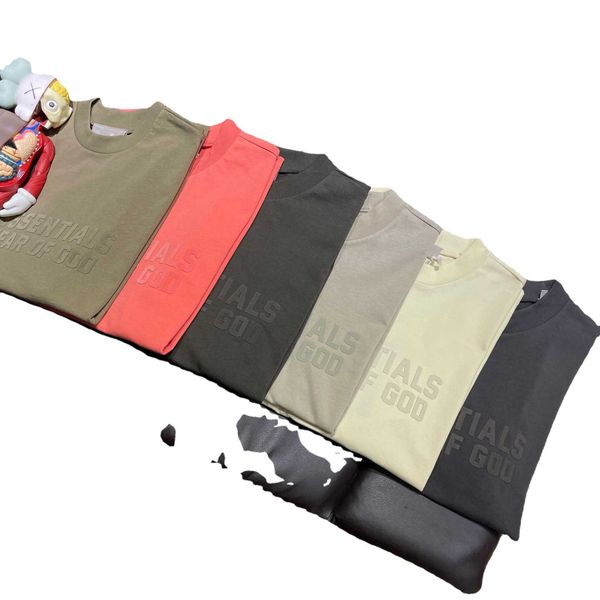 essentialls t shirt for men women sport tshirt early spring new short sleeve ess double thread flocked short sleeve letter fashion trend, White;black
essentialls t shirt for men women sport tshirt early spring new short sleeve ess double thread flocked short sleeve letter fashion trend, White;black