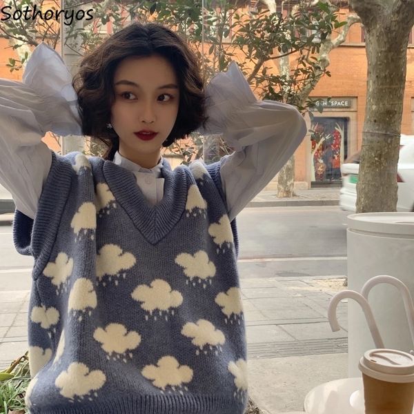 women's vests sweater vest women students korean style harajuku soft leisure clouds v-neck bf vintage streetwear classic aesthetic tren, Black;white
women's vests sweater vest women students korean style harajuku soft leisure clouds v-neck bf vintage streetwear classic aesthetic tren, Black;white