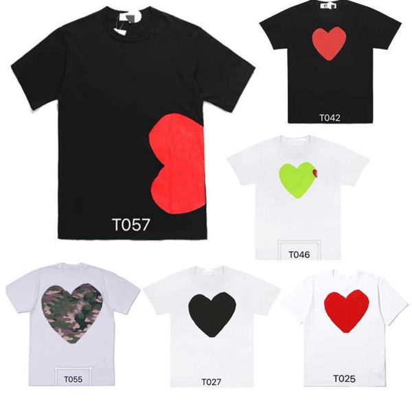 fashion mens play t shirt designer red heart shirt commes casual women shirts des badge garcons high quanlity tshirts cotton embroidery, White;black
fashion mens play t shirt designer red heart shirt commes casual women shirts des badge garcons high quanlity tshirts cotton embroidery, White;black