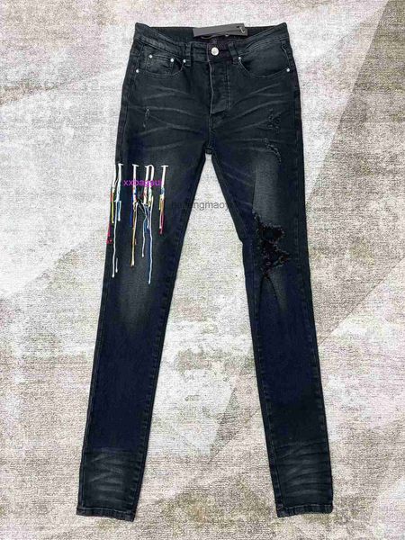 designer jeans for mens letter multicolor side embroidery heavy industry washing water hole damage denim pants black, Blue
designer jeans for mens letter multicolor side embroidery heavy industry washing water hole damage denim pants black, Blue