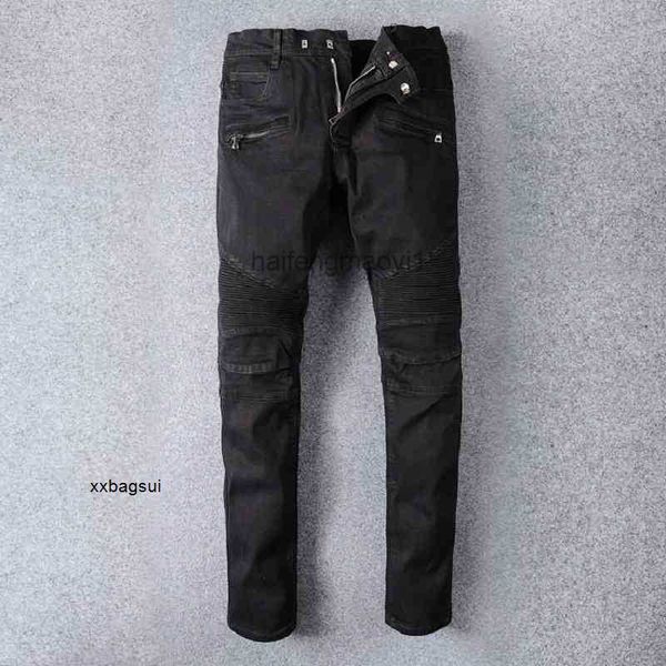 mens jeans street trend jeans trendy young men's black stretch slim leggings knee pleated motorcycle pants, Blue
mens jeans street trend jeans trendy young men's black stretch slim leggings knee pleated motorcycle pants, Blue