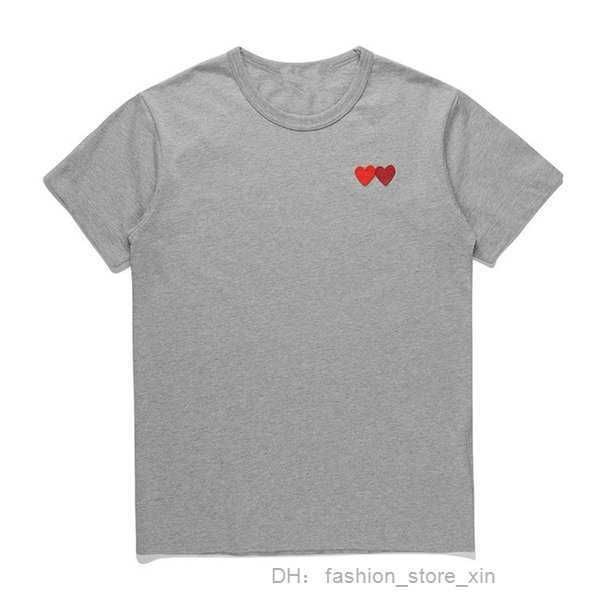 cdgs men's t-shirts play mens designer embroidery red heart commes des casual women s badge quanlity ts cotton short sleeve summer loos, White;black 
cdgs men's t-shirts play mens designer embroidery red heart commes des casual women s badge quanlity ts cotton short sleeve summer loos, White;black