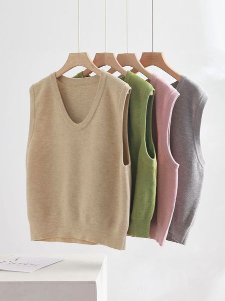 women's vests o-neck spring autumn sweater vest women ladies wome sleeveless sweater jacket coat outwear 230322, Black;white
women's vests o-neck spring autumn sweater vest women ladies wome sleeveless sweater jacket coat outwear 230322, Black;white