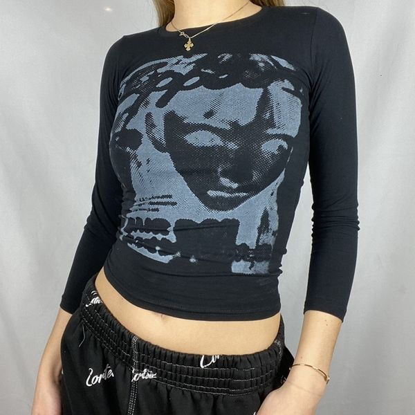 womens tshirt cyber y2k print tshirt 90s women vintage crop y2k aesthetic summer slim fit tees streetwear gothic punk 230321, White
womens tshirt cyber y2k print tshirt 90s women vintage crop y2k aesthetic summer slim fit tees streetwear gothic punk 230321, White