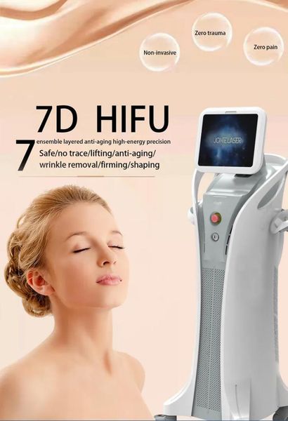 7d hifu 11 lines 7 caritidges rf mahine for ultra hifu face lift focused ultrasound 7d hifu equipment