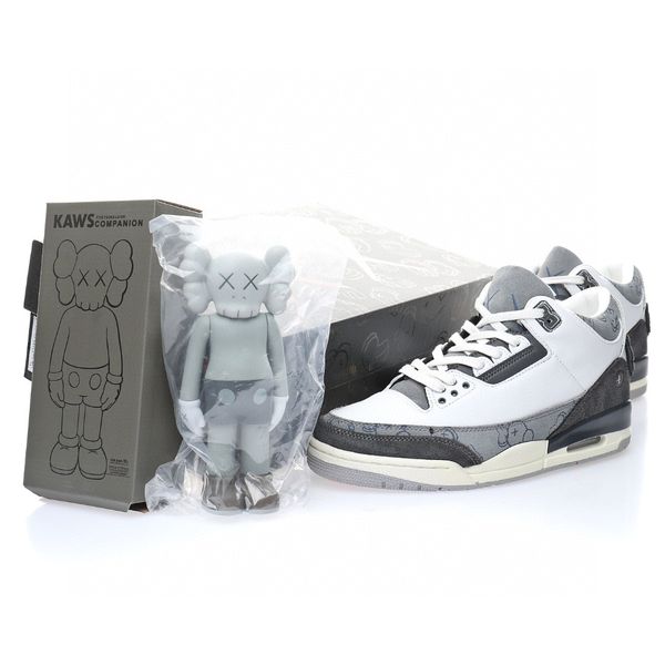 basketball designer shoes jumpman 3 bespokeind x kaws retro sp grey white red men casual lifestyle shoes with original box
basketball designer shoes jumpman 3 bespokeind x kaws retro sp grey white red men casual lifestyle shoes with original box