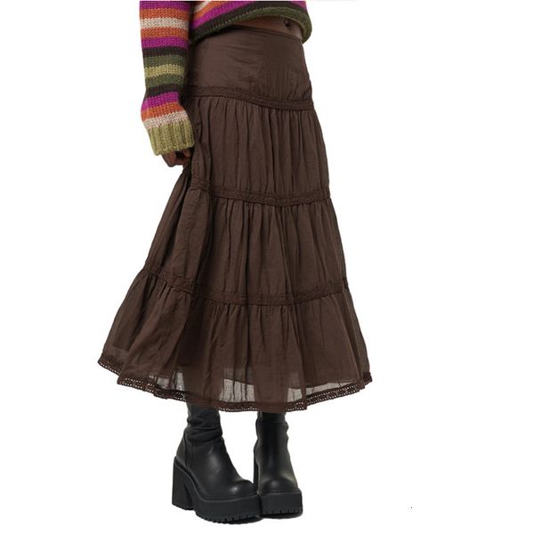 skirts xingqing y2k lace stitching pleated skirt women brown vintage low waist long skirts korean fairycore grunge hip hop streetwear 230322, Black
skirts xingqing y2k lace stitching pleated skirt women brown vintage low waist long skirts korean fairycore grunge hip hop streetwear 230322, Black