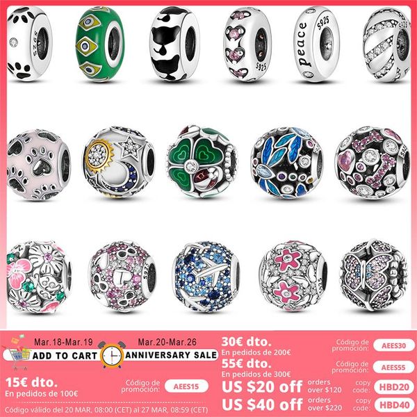925 siver beads charms for pandora charm bracelets designer for women butterfly bone pet print charms green airplane round, Bronze;silver
925 siver beads charms for pandora charm bracelets designer for women butterfly bone pet print charms green airplane round, Bronze;silver