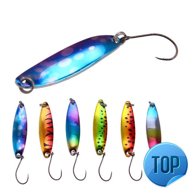 1pcs metal spoon hard fishing lure artificial wobblers for trolling trout spoon bait bass pike with single hook 3.5g-5g
1pcs metal spoon hard fishing lure artificial wobblers for trolling trout spoon bait bass pike with single hook 3.5g-5g