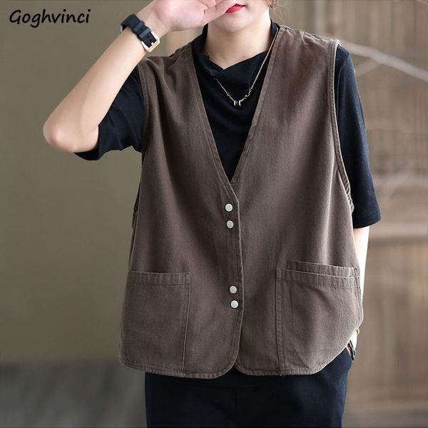 women's vests vests women spring loose solid color design comfort pocket fashion vintage outer wear female all-match preppy m-3xl 23032, Black;white
women's vests vests women spring loose solid color design comfort pocket fashion vintage outer wear female all-match preppy m-3xl 23032, Black;white