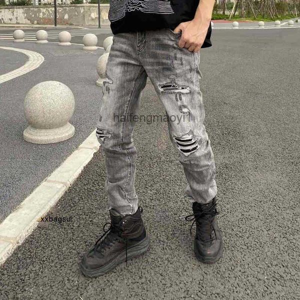 mens jeans autumn and winter tide brand mix1 high street broken hole old washing elastic locomotive black grey slim fitting jeans, Blue
mens jeans autumn and winter tide brand mix1 high street broken hole old washing elastic locomotive black grey slim fitting jeans, Blue