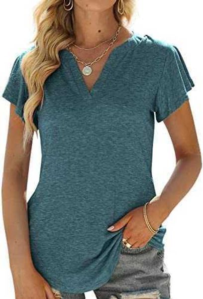 womens v-neck ruffle short sleeve t-shirts tunic summer business casual blouses for womenwe4b, White
womens v-neck ruffle short sleeve t-shirts tunic summer business casual blouses for womenwe4b, White