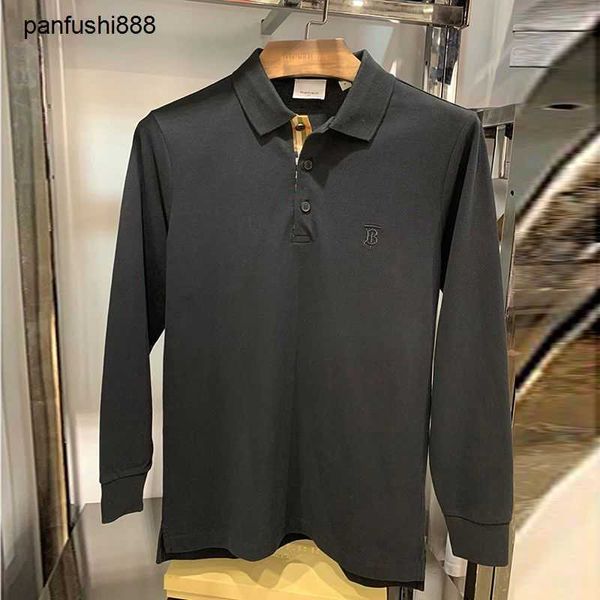 berbery cool shirts bajia large long-sleeved t-shirt men's casual lapel zhudi cotton tb embroidered logo b family polo shirt wear, White;black
berbery cool shirts bajia large long-sleeved t-shirt men's casual lapel zhudi cotton tb embroidered logo b family polo shirt wear, White;black