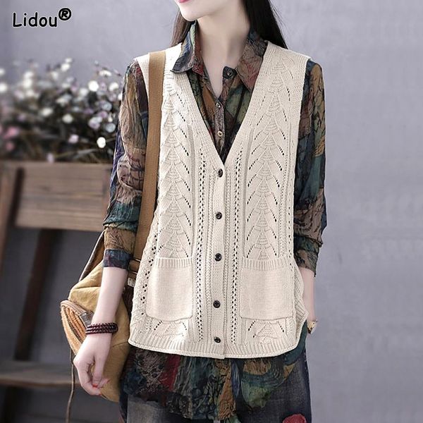 women's vests street vests solid spring autumn thin streetwear pockets button hollow out v-neck loose vintage classic women's clot, Black;white
women's vests street vests solid spring autumn thin streetwear pockets button hollow out v-neck loose vintage classic women's clot, Black;white