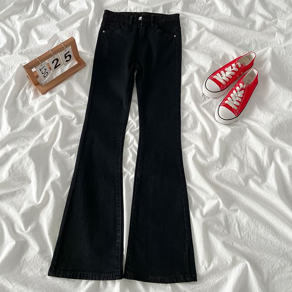 women's pants s black flared denim spring autumn women high waist jeans female casual fashion pocket zipper wide leg trousers 230322, Black;white
women's pants s black flared denim spring autumn women high waist jeans female casual fashion pocket zipper wide leg trousers 230322, Black;white