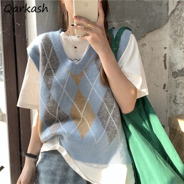 women's vests sweater vests women s-3xl vintage fashion all-match retro autumn knitted chic sleeveless design harajuku argyle ins v-nec, Black;white
women's vests sweater vests women s-3xl vintage fashion all-match retro autumn knitted chic sleeveless design harajuku argyle ins v-nec, Black;white