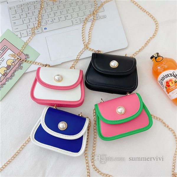 children patchwork color handbags girls pearls crossbody mini purse kids metals chain single shoulder princess bag z1005, Black
children patchwork color handbags girls pearls crossbody mini purse kids metals chain single shoulder princess bag z1005, Black