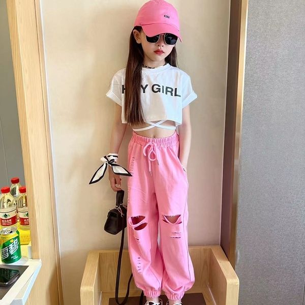 clothing sets summer girls 2 pcs set toddler crop or pants kids tracksuits for baby children streetwear clothes bandage hole cotton 4 13y 23, White
clothing sets summer girls 2 pcs set toddler crop or pants kids tracksuits for baby children streetwear clothes bandage hole cotton 4 13y 23, White