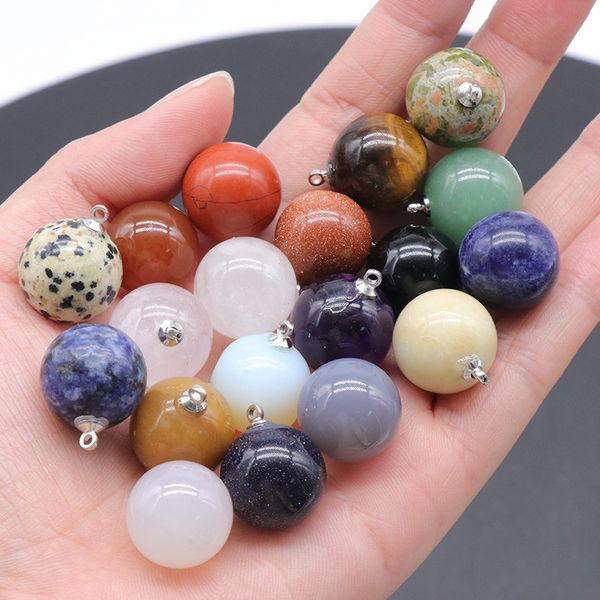 16mm round ball agate crystal semi-precious stone charms pendant for jewelry making wholesale, Bronze;silver
16mm round ball agate crystal semi-precious stone charms pendant for jewelry making wholesale, Bronze;silver