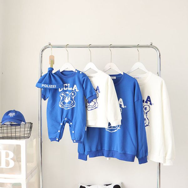 family matching outfits milancel clothes autumn father mother and kids sweatshirts baby cartoon tiger head romper children's hoodies 23, Blue
family matching outfits milancel clothes autumn father mother and kids sweatshirts baby cartoon tiger head romper children's hoodies 23, Blue